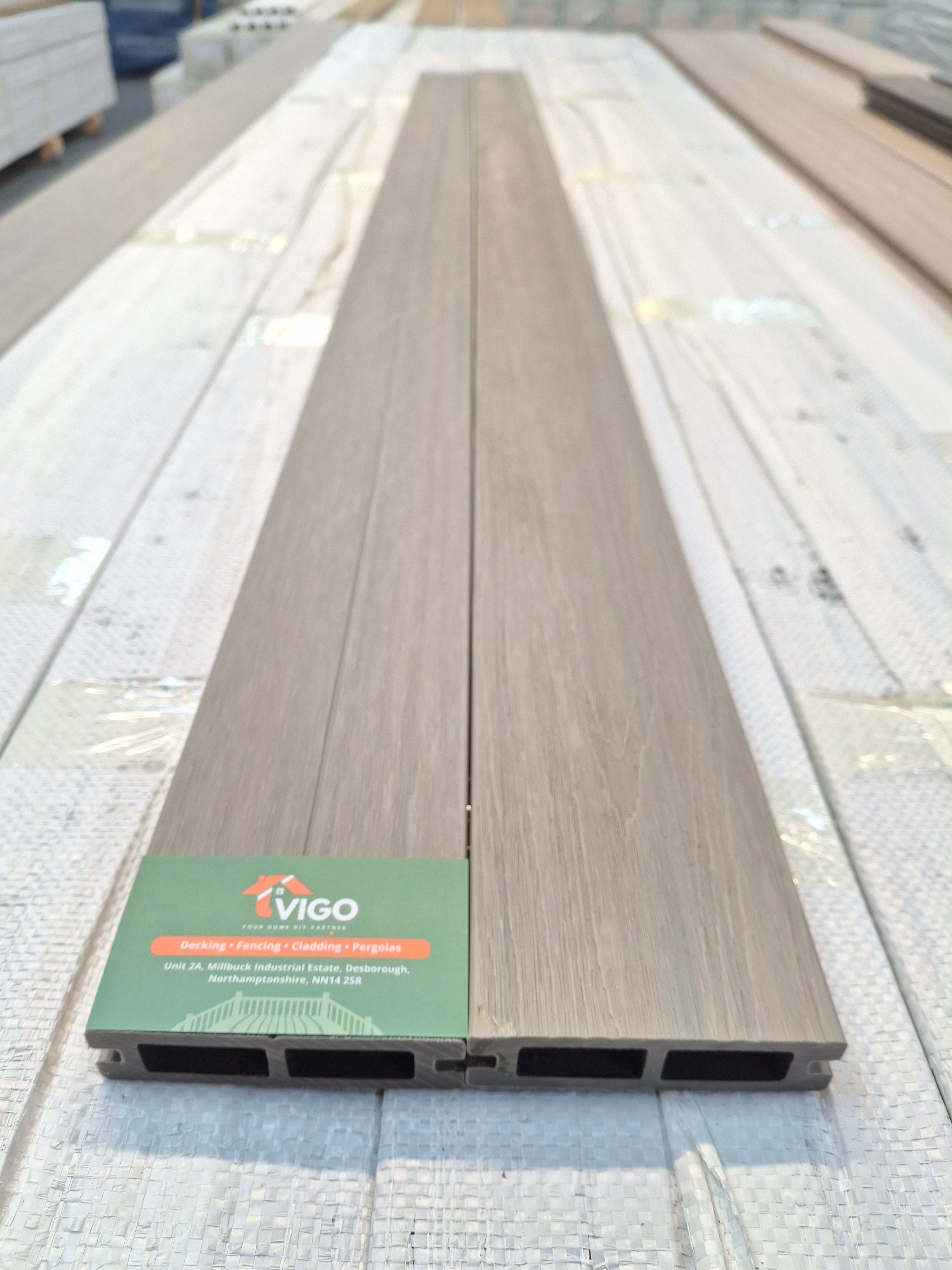 WPC Composite Fence Panel – Ancient Wood (90mm × 22.5mm × 1.76m)