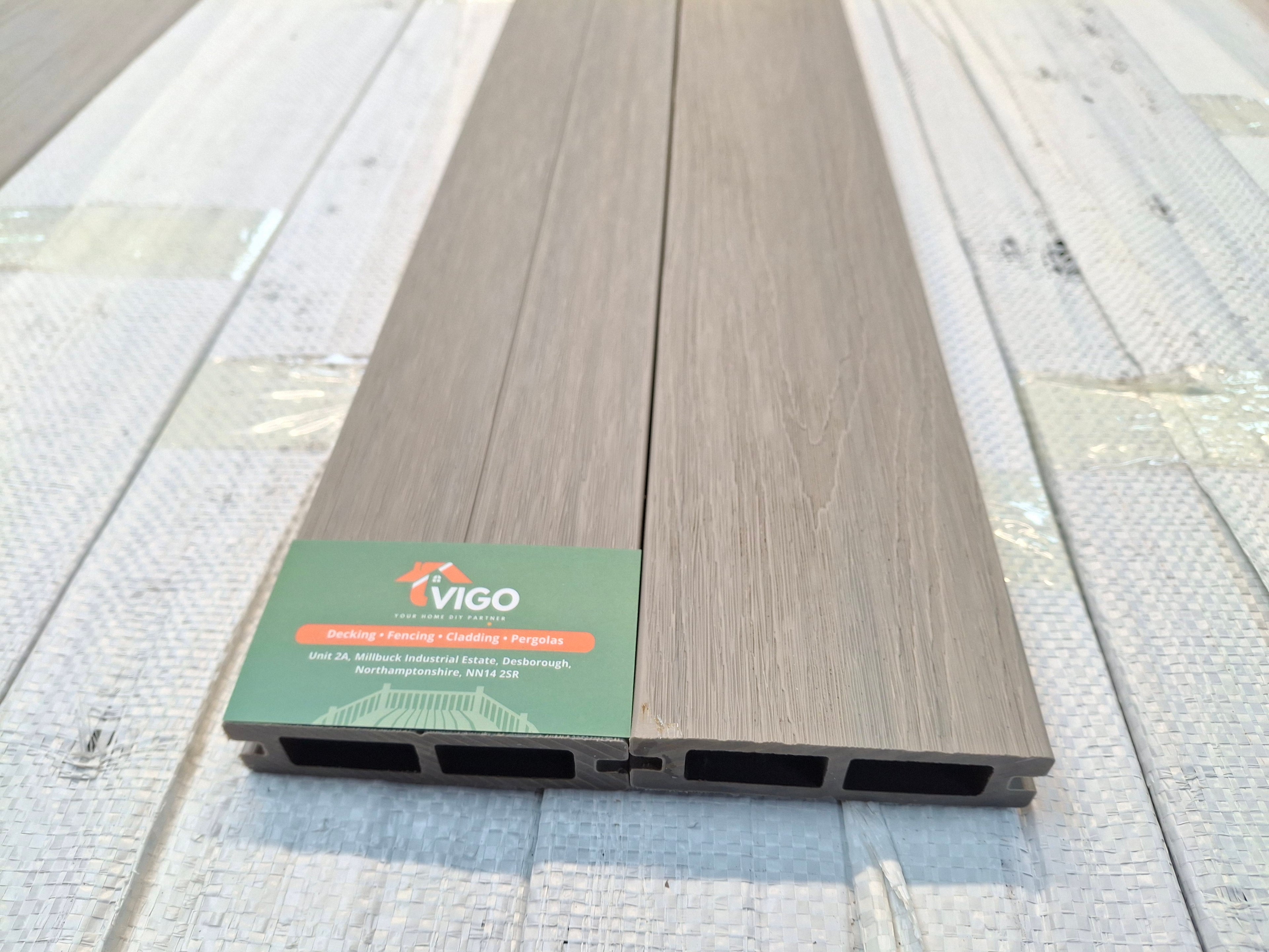 WPC Composite Fence Panel – Ancient Wood (90mm × 22.5mm × 1.76m)