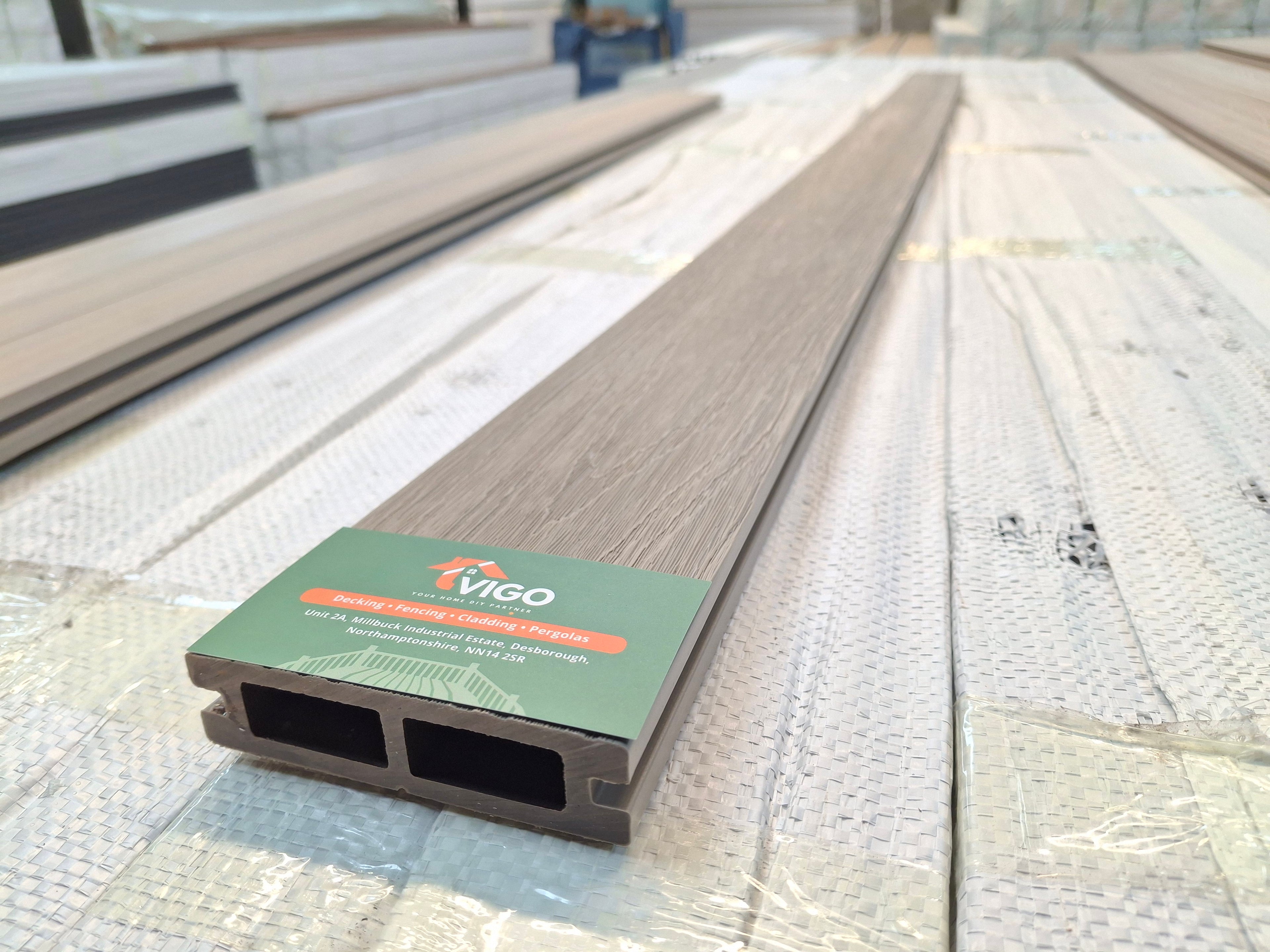 WPC Composite Fence Panel – Ancient Wood (90mm × 22.5mm × 1.76m)