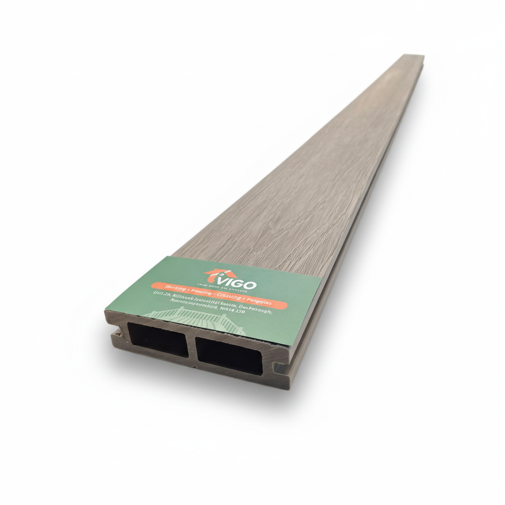 WPC Composite Fence Panel – Ancient Wood (90mm × 22.5mm × 1.76m)