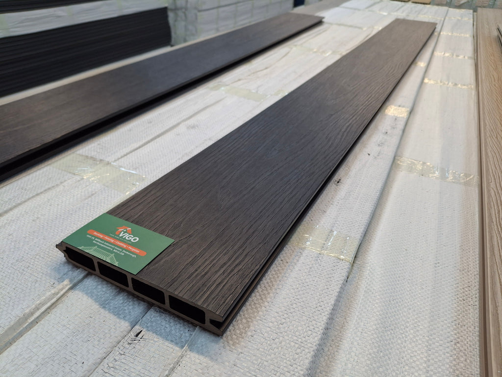 WPC Composite Fence Panel – Black (183mm × 25mm × 1.76m)