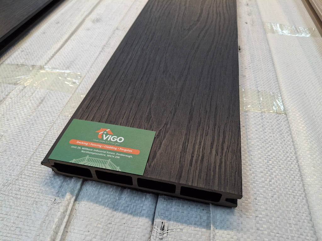 WPC Composite Fence Panel – Black (183mm × 25mm × 1.76m)