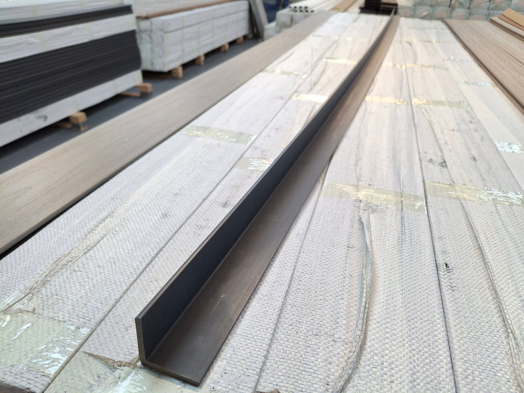 WPC Composite Decking L-Trim – Grey (3.0 m)