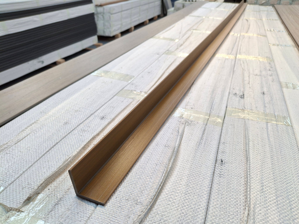 WPC Composite Decking L-Trim – Teak (3.0 m)