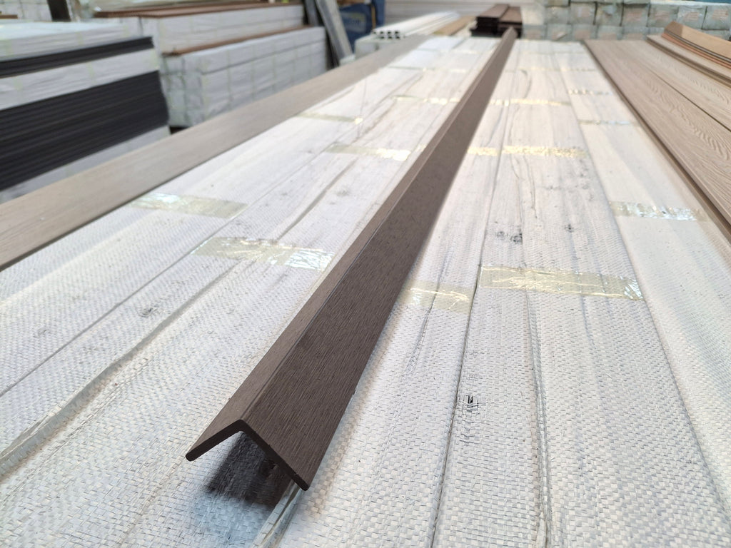 WPC Composite Decking L-Trim – Dark Coffee (3.0 m)