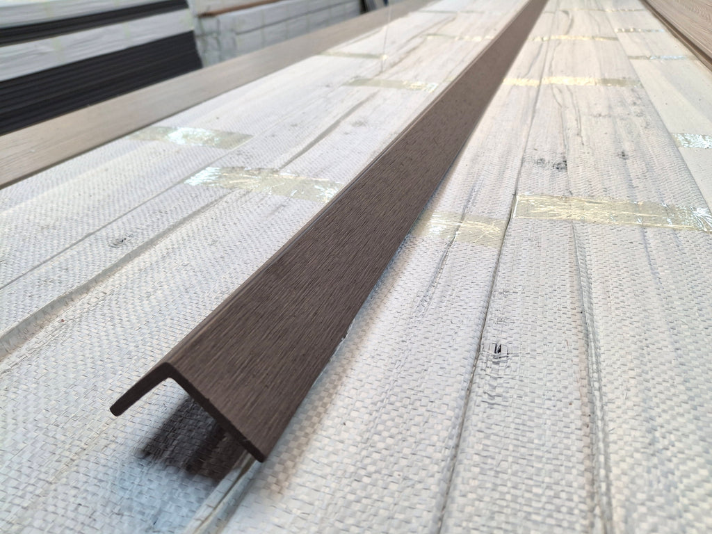 WPC Composite Decking L-Trim – Dark Coffee (3.0 m)