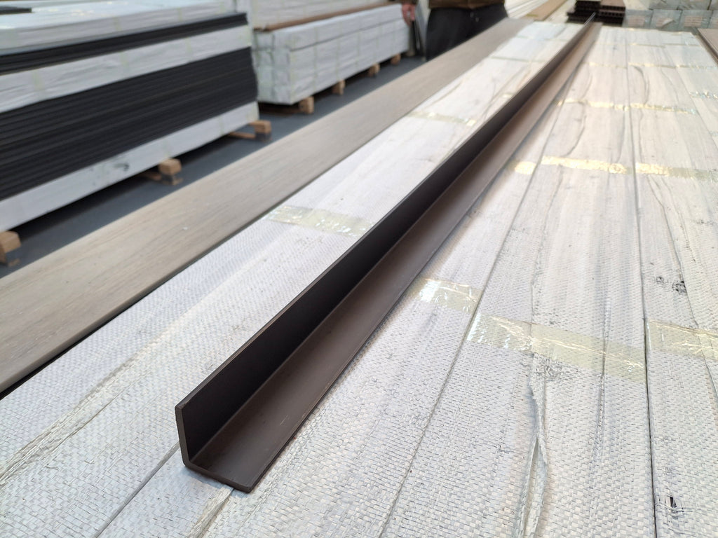 WPC Composite Decking L-Trim – Dark Coffee (3.0 m)