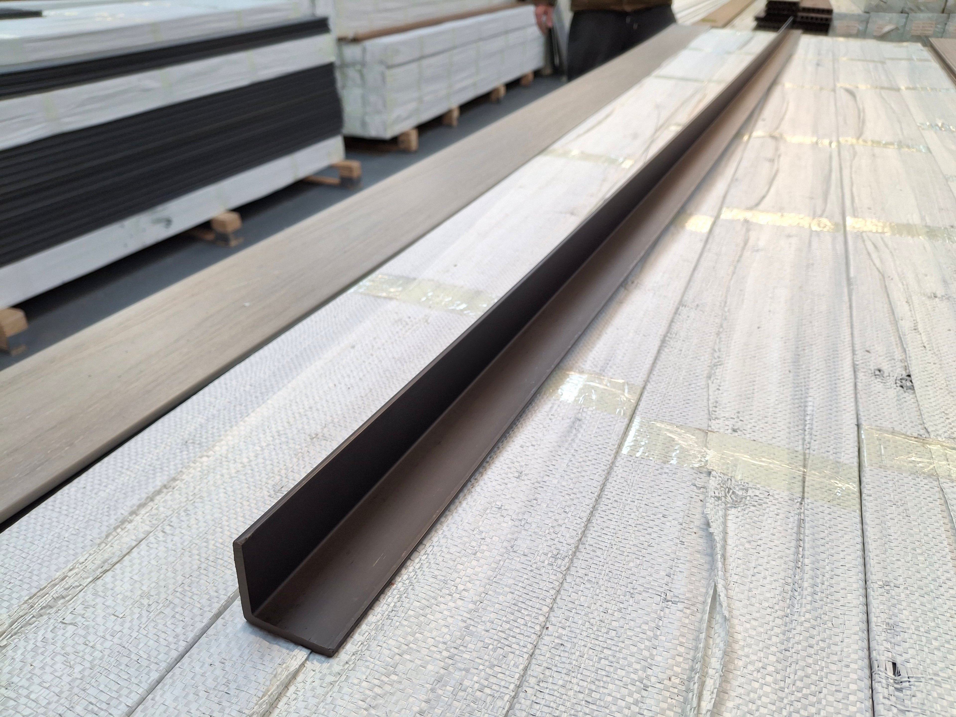 WPC Composite Decking L-Trim – Dark Coffee (3.0 m)