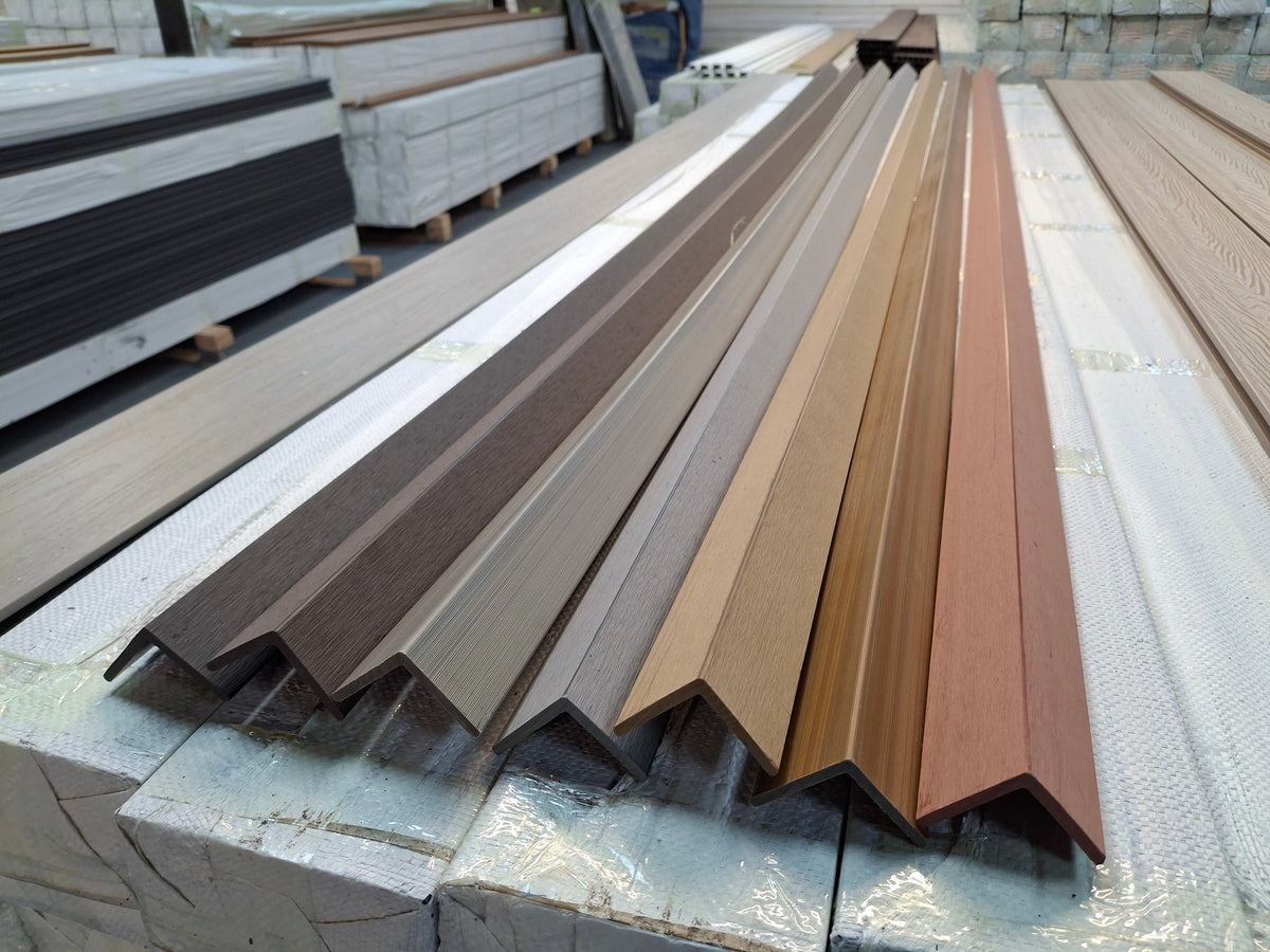 WPC Composite Decking L-Trim – Teak (3.0 m)