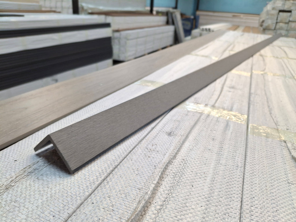 WPC Composite Decking L-Trim – Grey (3.0 m)