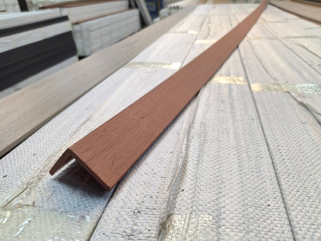 WPC Composite Decking L-Trim – Red Brown (3.0 m)