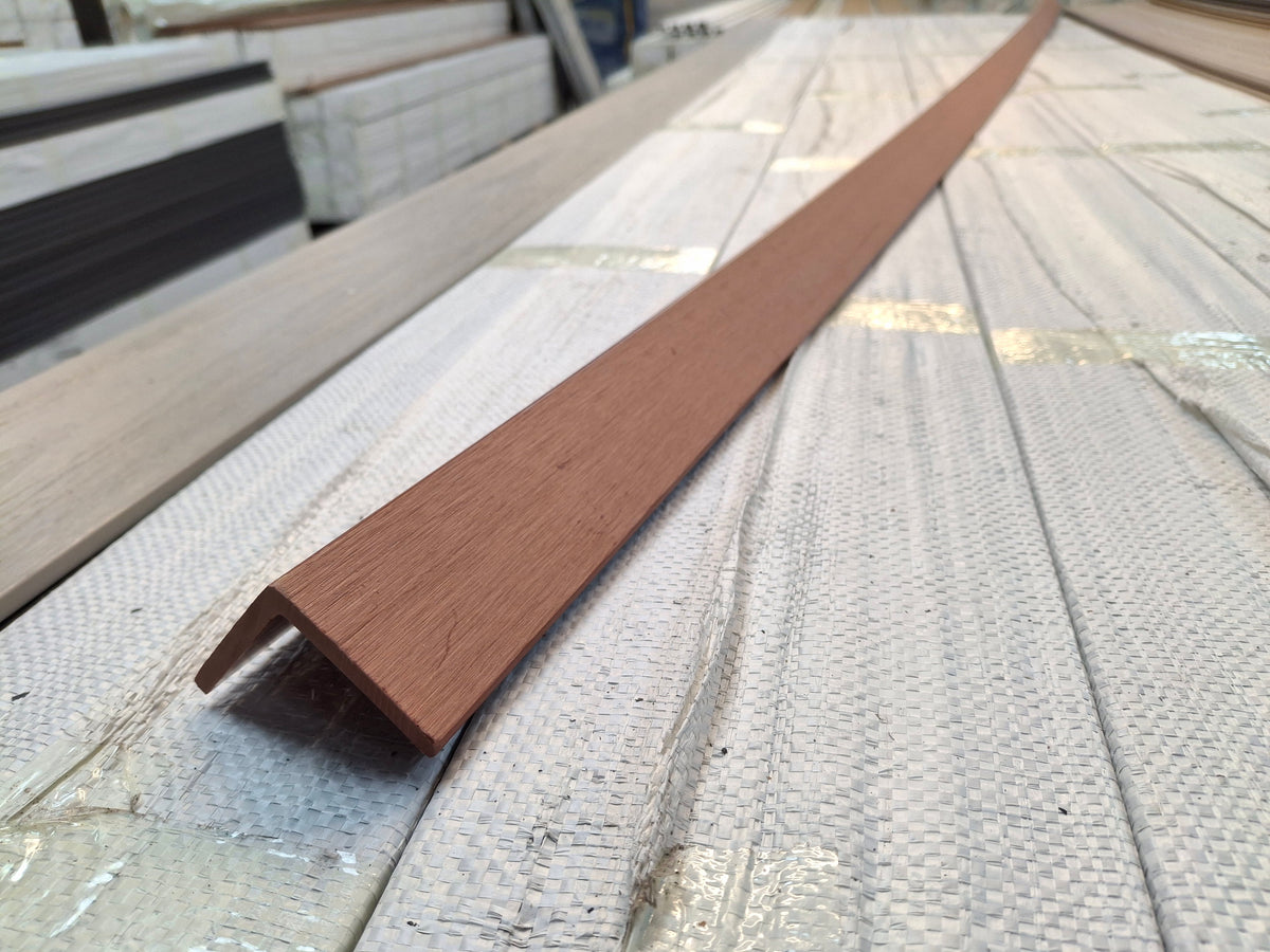 WPC Composite Decking L-Trim – Red Brown (3.0 m)