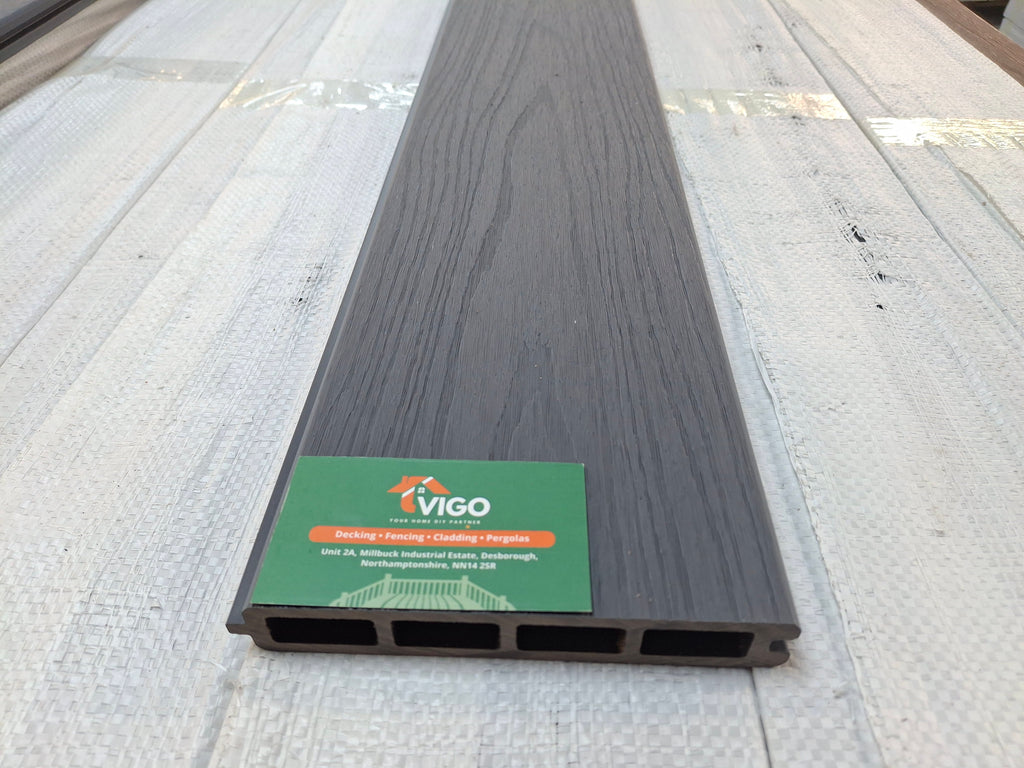 WPC Composite Fence Panel – Grey (156mm × 22.5mm × 1.76m)