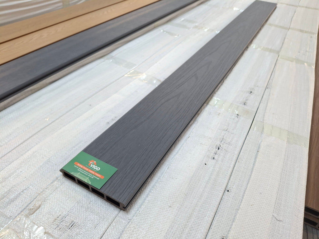WPC Composite Fence Panel – Grey (156mm × 22.5mm × 1.76m)