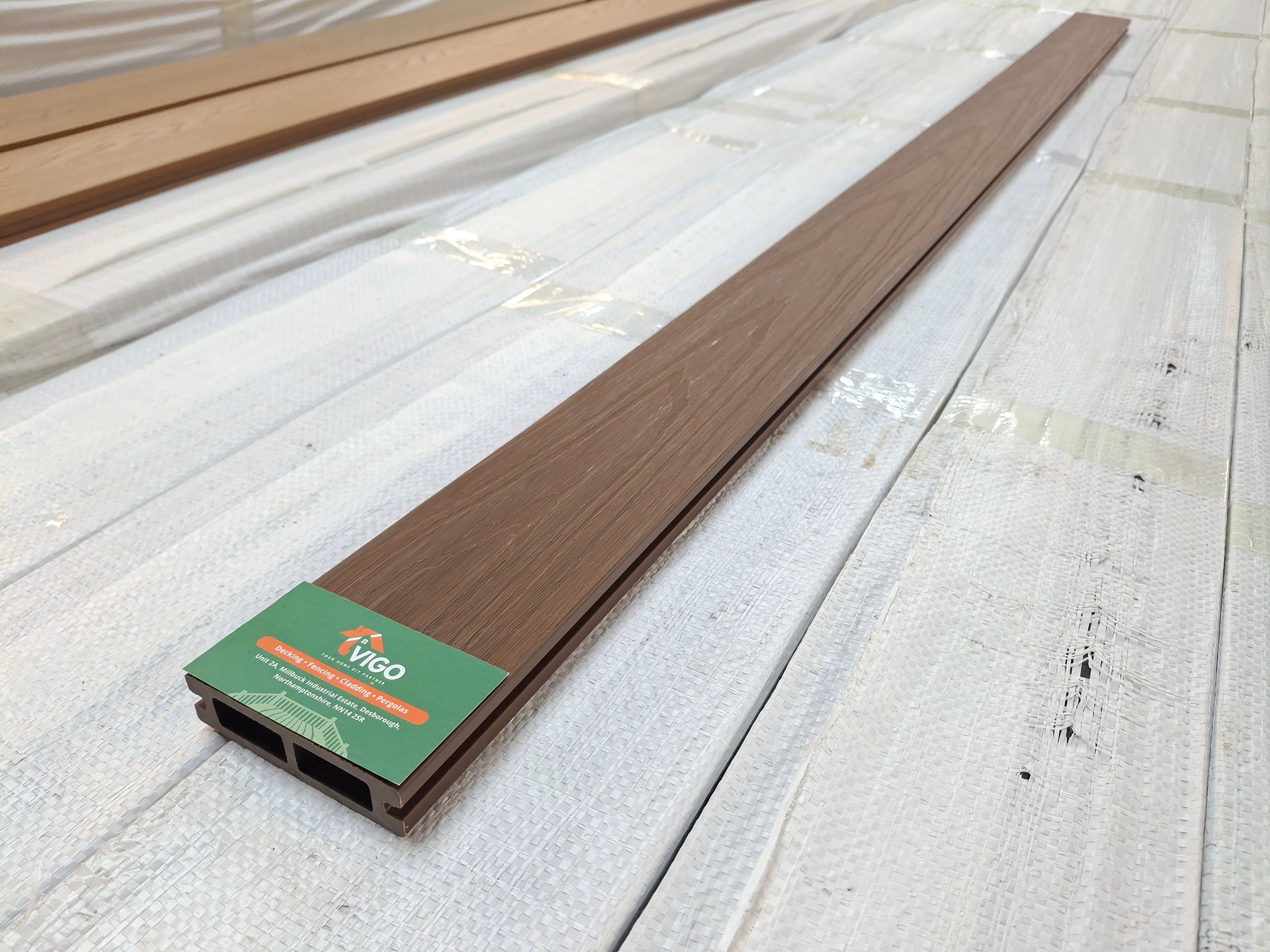 WPC Composite Fence Panel – Coffee (90mm × 22.5mm × 1.76m)