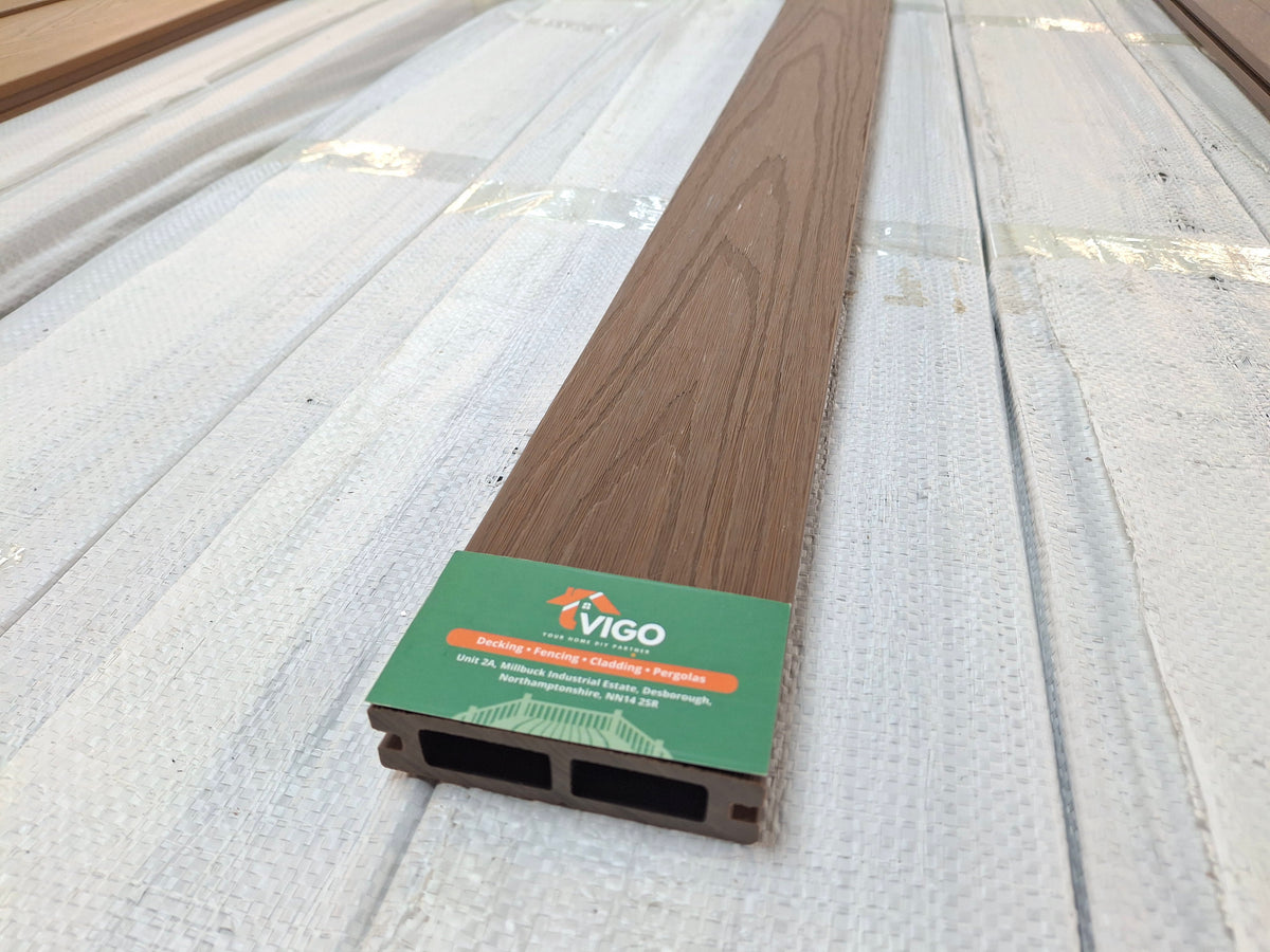 WPC Composite Fence Panel – Coffee (90mm × 22.5mm × 1.76m)