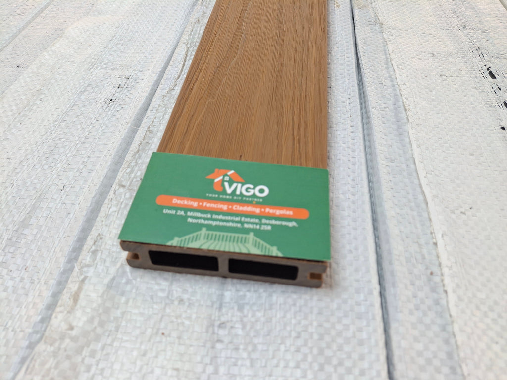 WPC Composite Fence Panel – Teak (90mm × 22.5mm × 1.76m)
