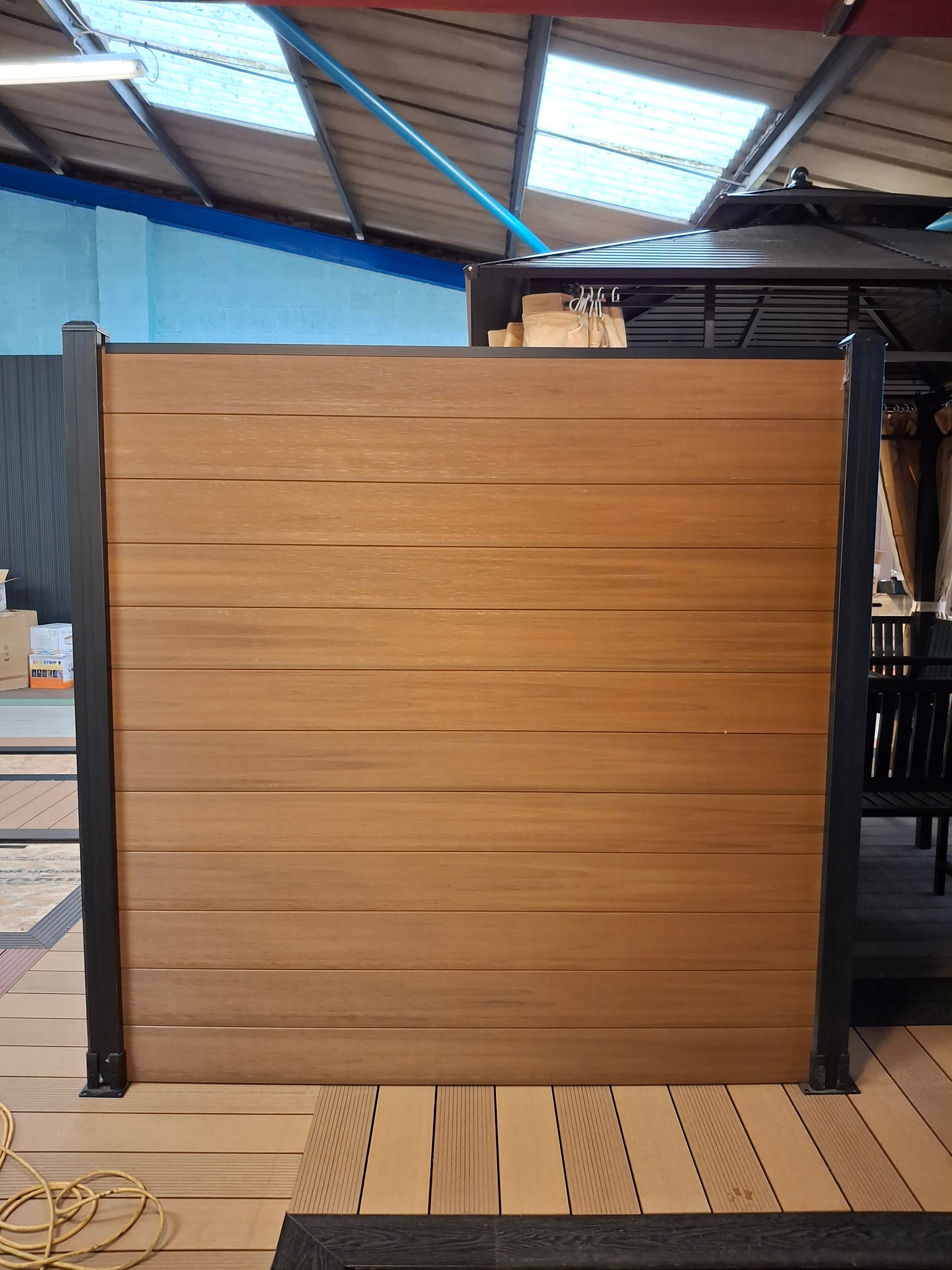 WPC Composite Fence Panel Set – Teak (156mm × 22.5mm × 1.76m)