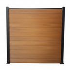 WPC Composite Fence Panel Set – Teak (156mm × 22.5mm × 1.76m)