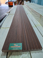 WPC Composite Decking Bullnose Edging Board – Dark Coffee (138mm x 23mm x 3m)