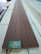 WPC Composite Decking Bullnose Edging Board – Dark Coffee (138mm x 23mm x 3m)