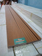 WPC Composite Decking Bullnose Edging Board – Teak (138mm x 23mm x 3m)