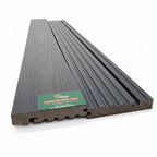 WPC Composite Decking Bullnose Edging Board – Ash Grey (138mm x 23mm x 3m)