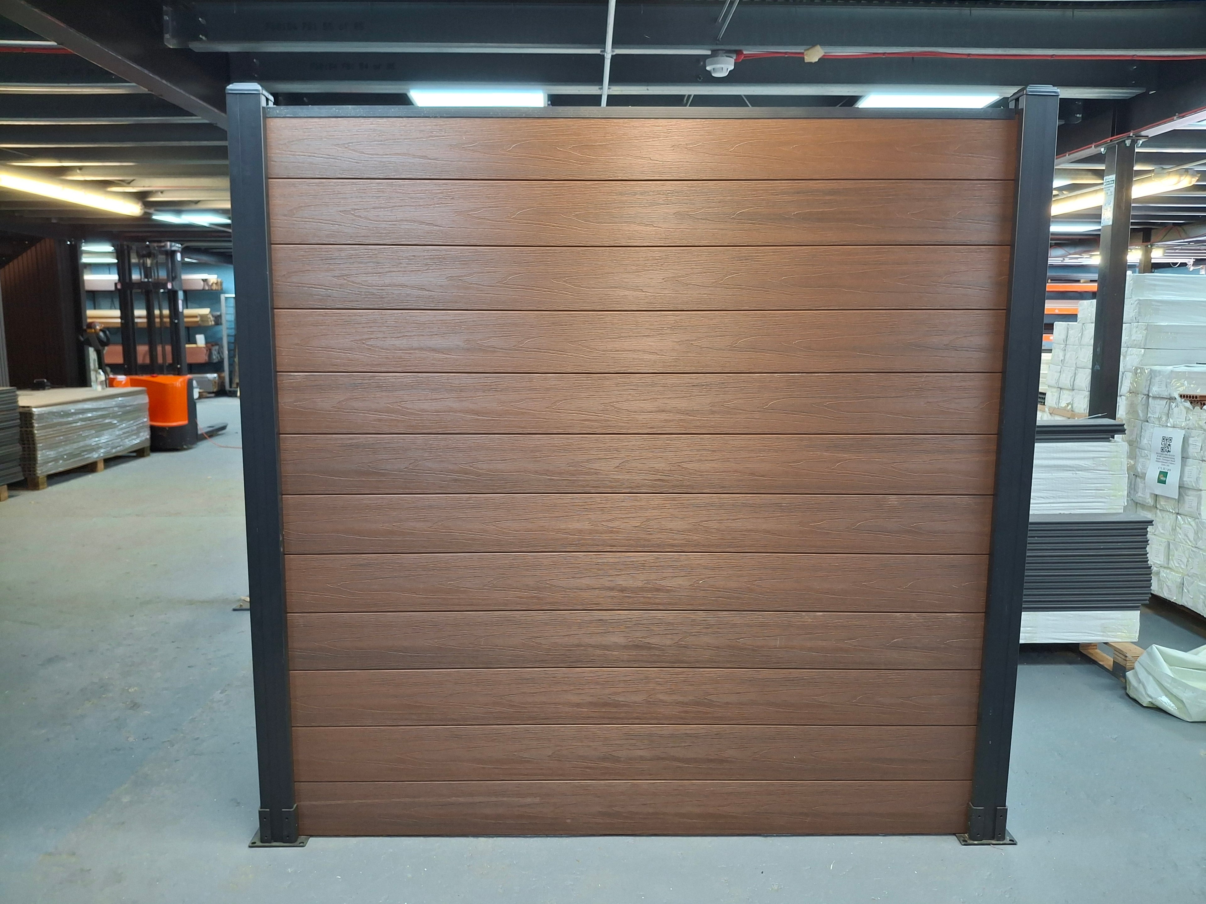 WPC Fence Panel Gen 2 – Coffee (156mm × 22.5mm × 1.76m)