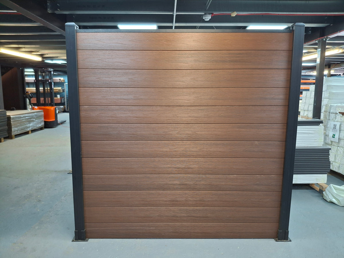 WPC Fence Panel Gen 2 – Coffee (156mm × 22.5mm × 1.76m)