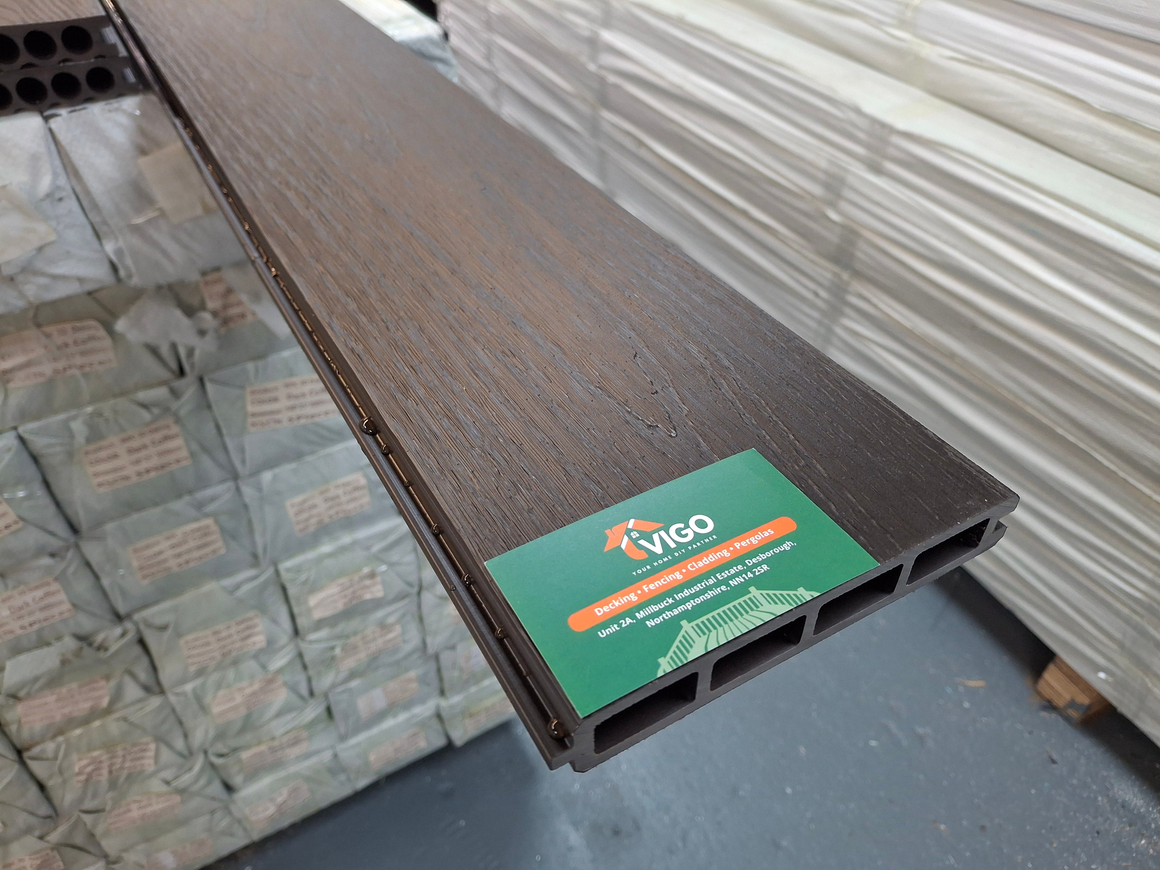 WPC Fence Panel Gen 2 – Dark Coffee Half Set (156mm × 22.5mm × 1.76m)