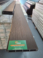 WPC Fence Panel Gen 2 – Dark Coffee Half Set (156mm × 22.5mm × 1.76m)