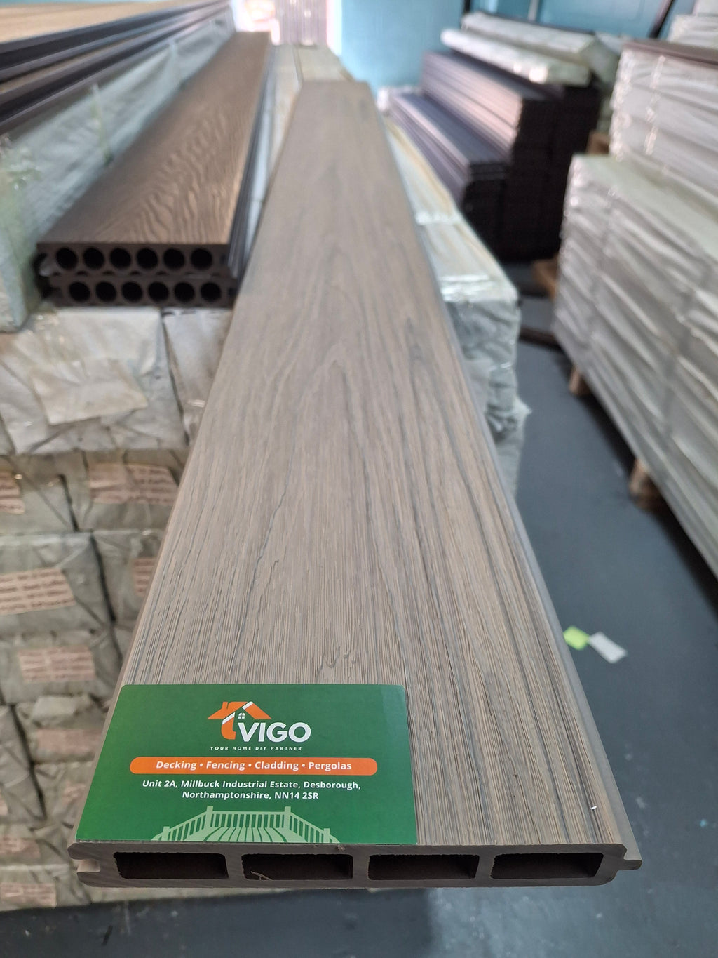 WPC Fence Panel Gen 2 – Ancient Wood (156mm × 22.5mm × 1.76m)