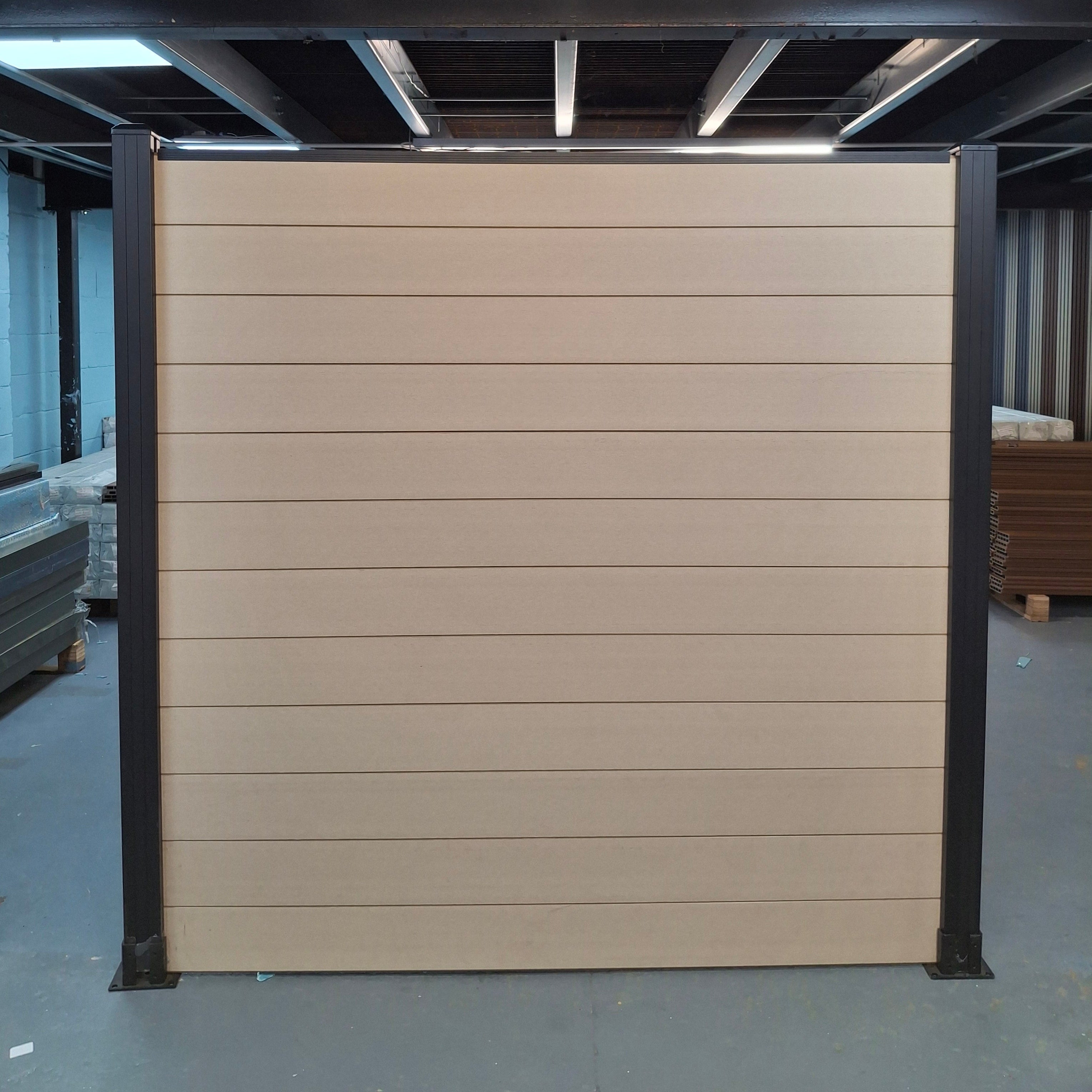 WPC Fence Panel Gen 1 – Off White (156mm × 22.5mm × 1.76m)