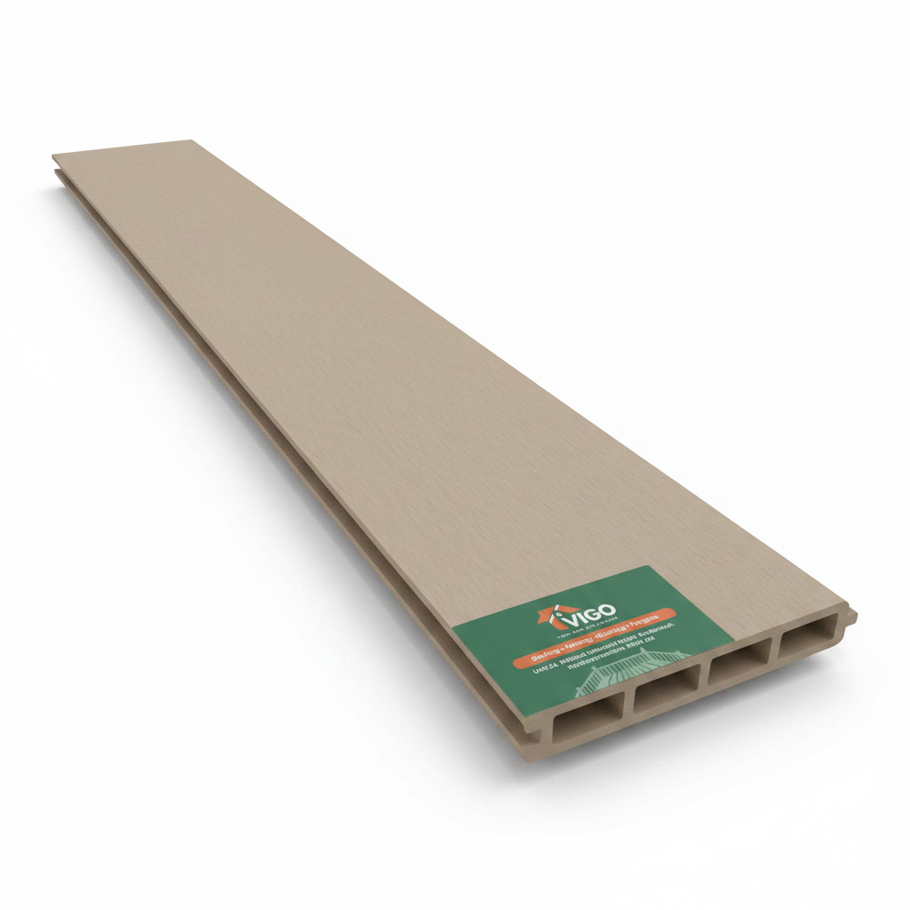 WPC Fence Board Gen 1 – Off White Boards Only (156mm × 22.5mm × 1.76m)