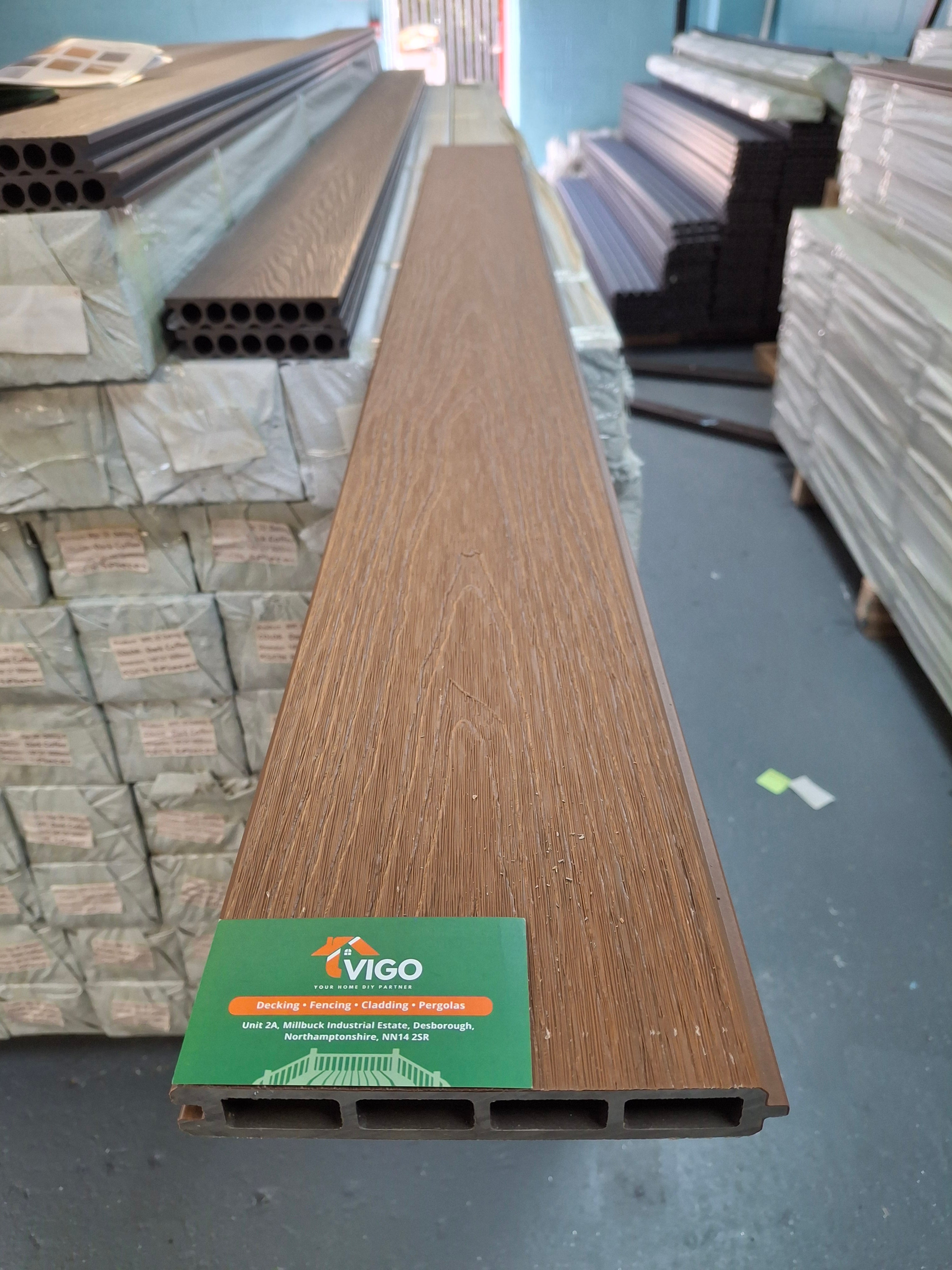 WPC Fence Panel Gen 2 – Champagne Half Set (154mm × 22.5mm × 1.76m)
