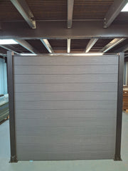 WPC Fence Panel Full Set – Grey (156mm × 22.5mm × 1.76m)