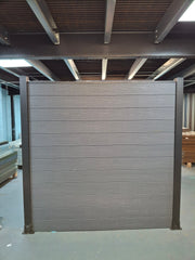 WPC Fence Panel Full Set – Grey (156mm × 22.5mm × 1.76m)