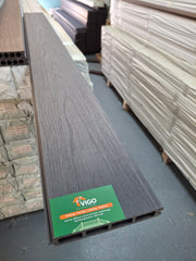WPC Fence Panel Full Set – Grey (156mm × 22.5mm × 1.76m)