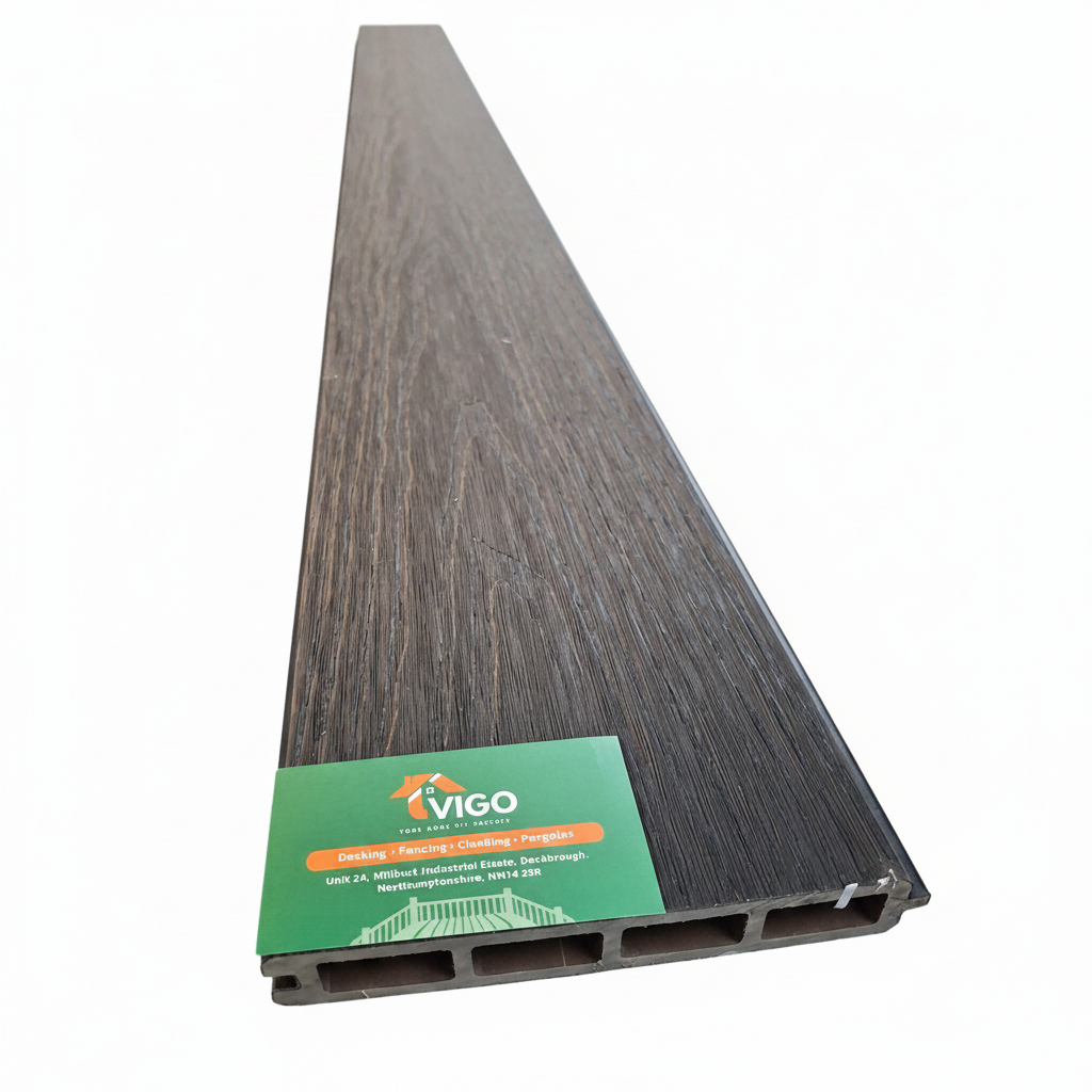 WPC Fence Board – Black Boards Only (156mm × 22.5mm × 1.76m)