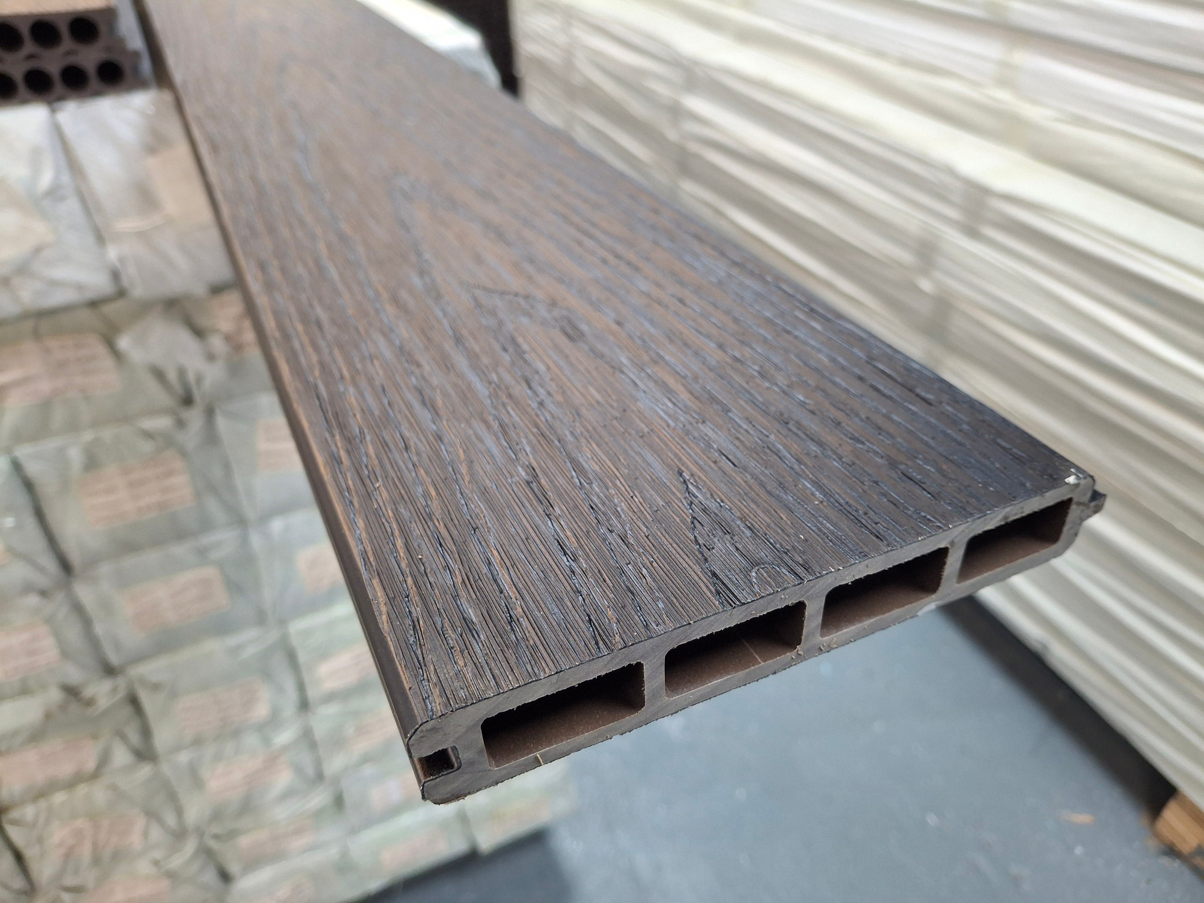 WPC Fence Panel – Black (156mm × 22.5mm × 1.76m)