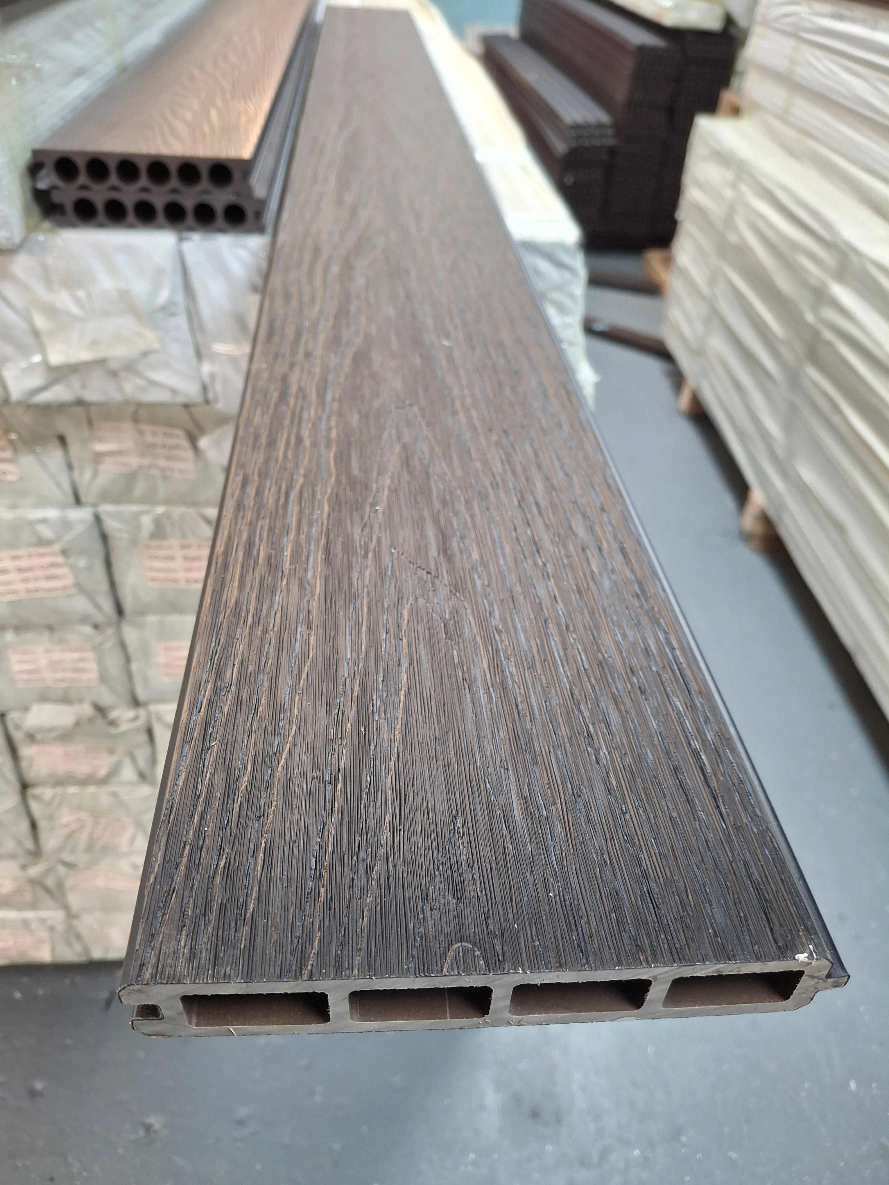 WPC Fence Panel – Black (156mm × 22.5mm × 1.76m)