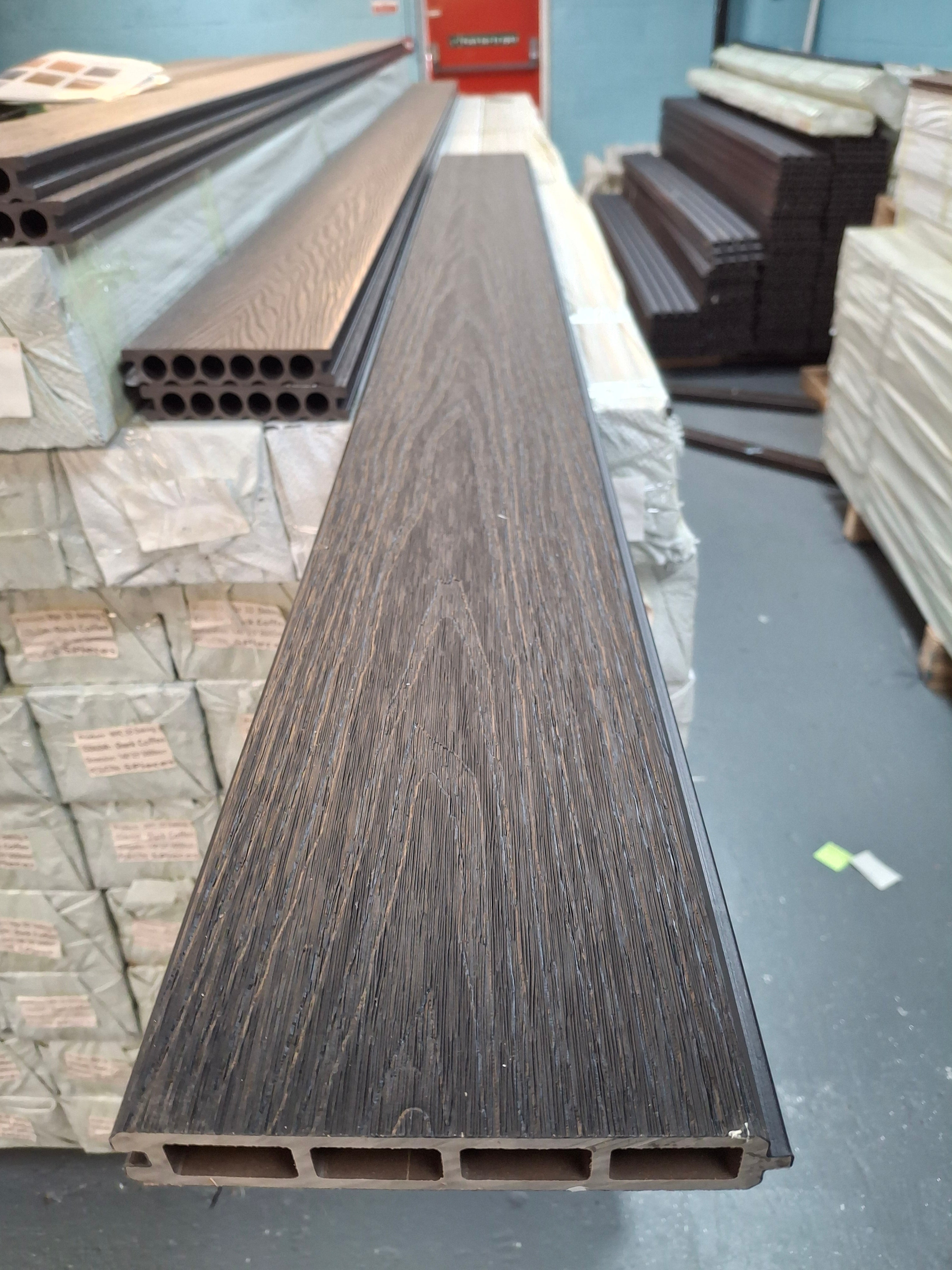 WPC Fence Panel – Black (156mm × 22.5mm × 1.76m)
