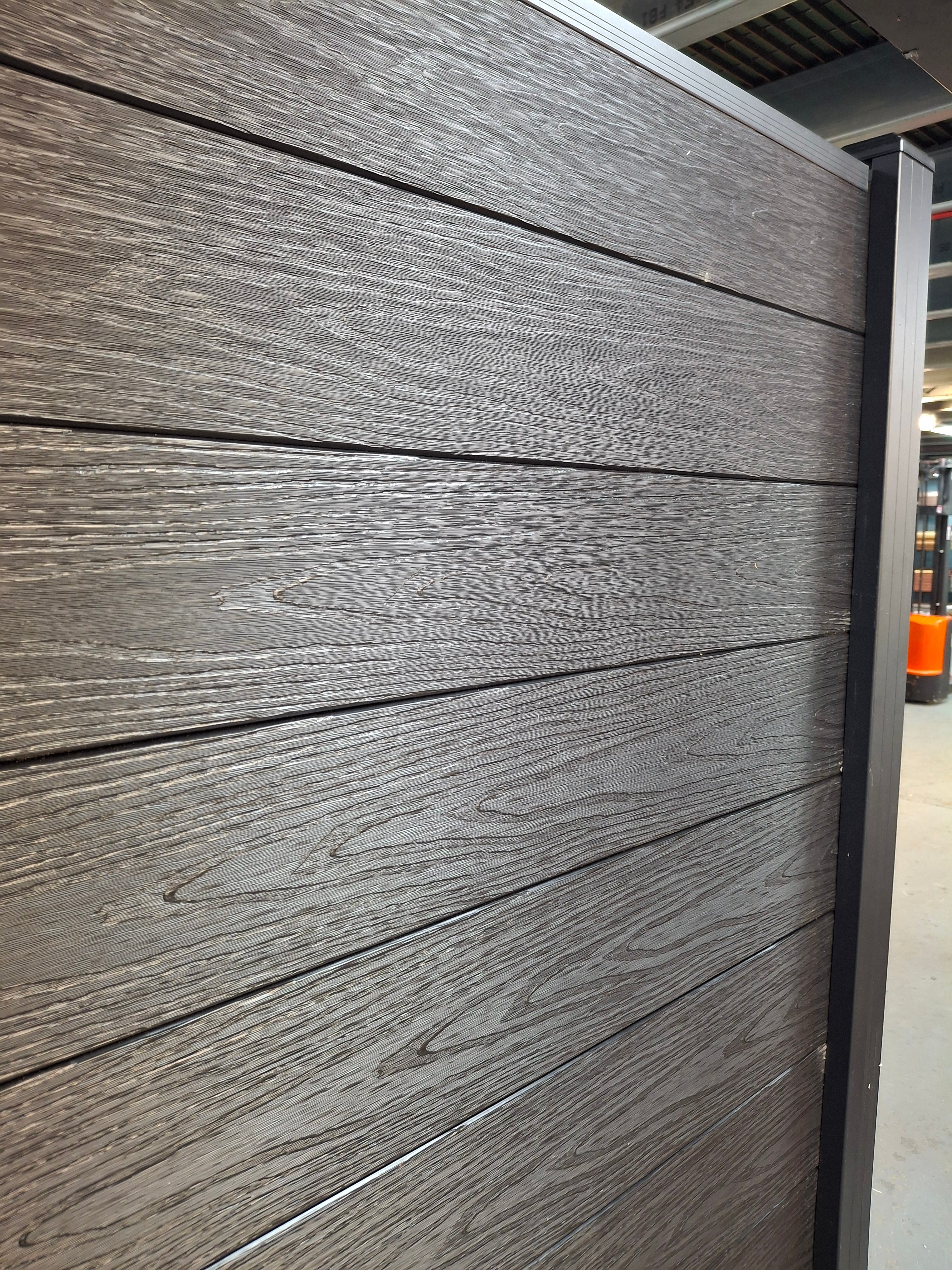 WPC Fence Panel – Black (156mm × 22.5mm × 1.76m)