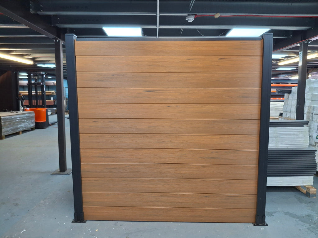 WPC Fence Panel Gen 2 – Teak (156mm × 22.5mm × 1.76m)