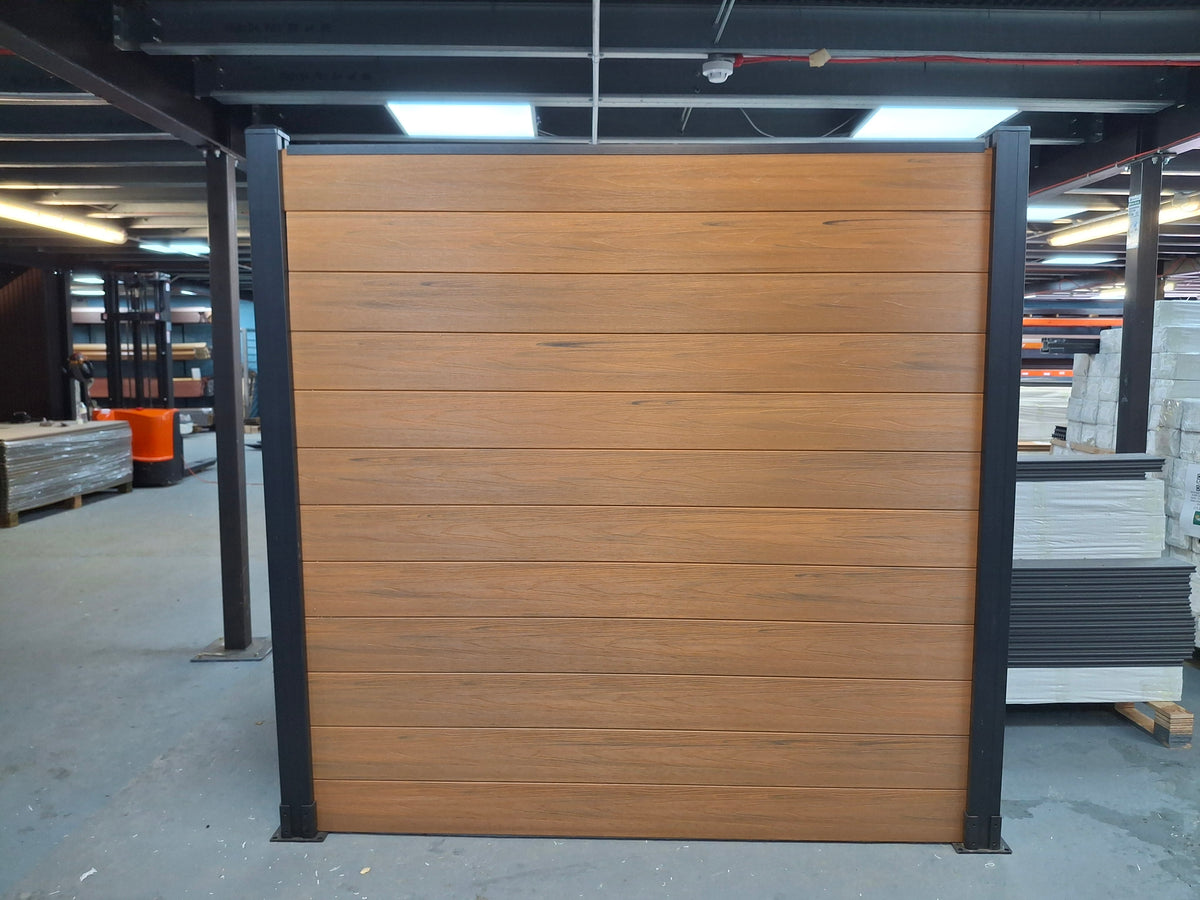 WPC Fence Panel Gen 2 – Teak (156mm × 22.5mm × 1.76m)