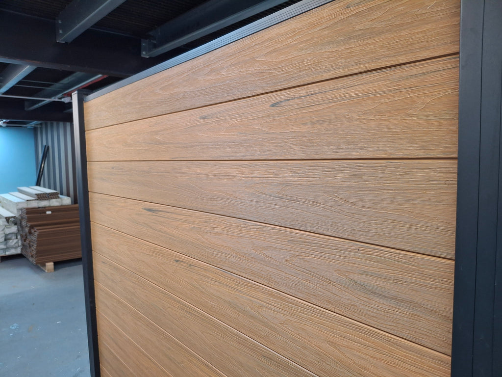 WPC Fence Panel Gen 2 – Teak (156mm × 22.5mm × 1.76m)