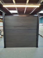 WPC Fence Panel – Matt Black (180mm × 25mm × 1.76m)
