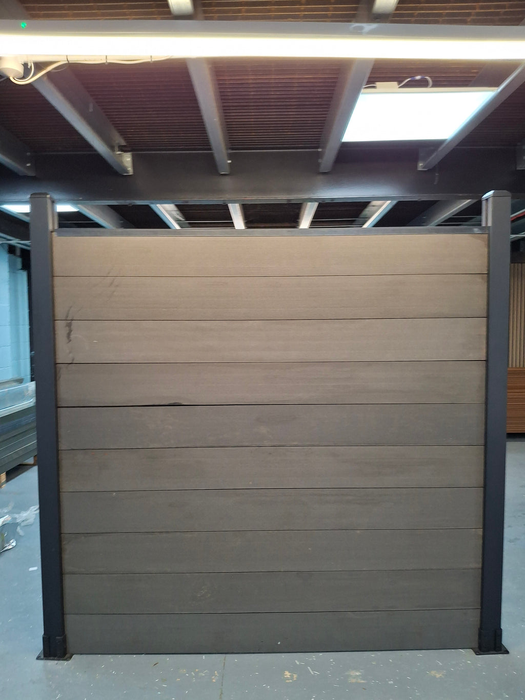 WPC Fence Board – Matt Black Boards Only (180mm × 25mm × 1.76m)