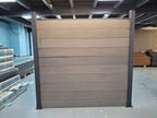WPC Fence Board – Matt Black Boards Only (180mm × 25mm × 1.76m)