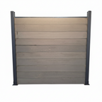 WPC Fence Board – Matt Black Boards Only (180mm × 25mm × 1.76m)